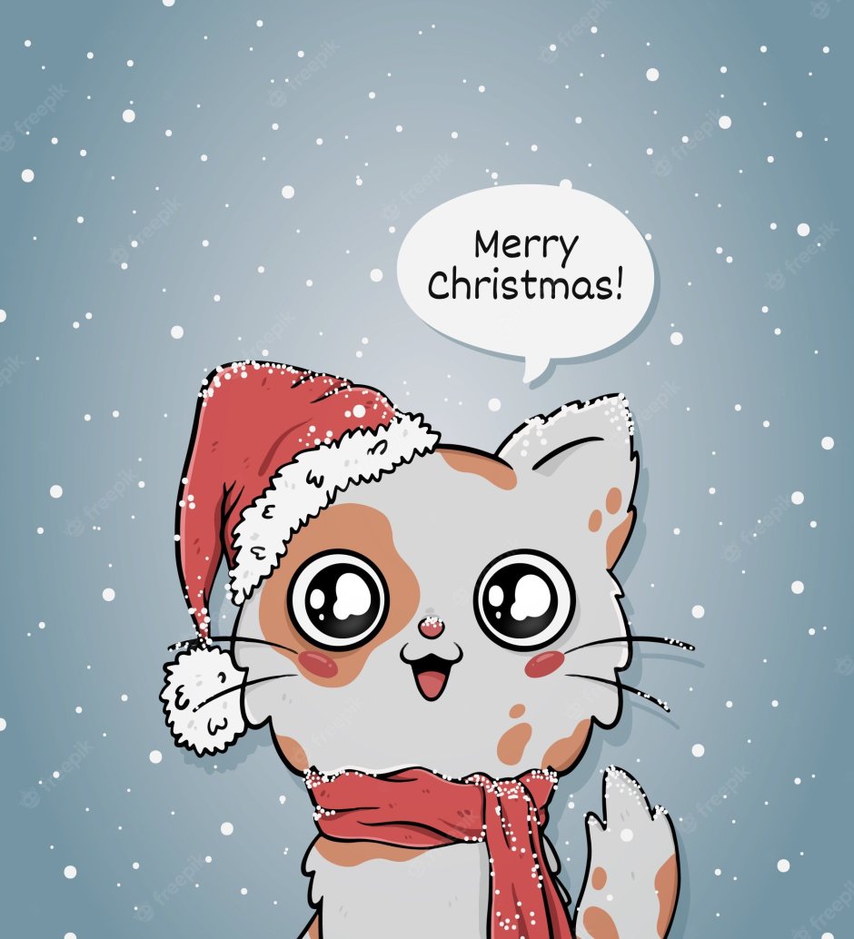 Merry Christmas коты