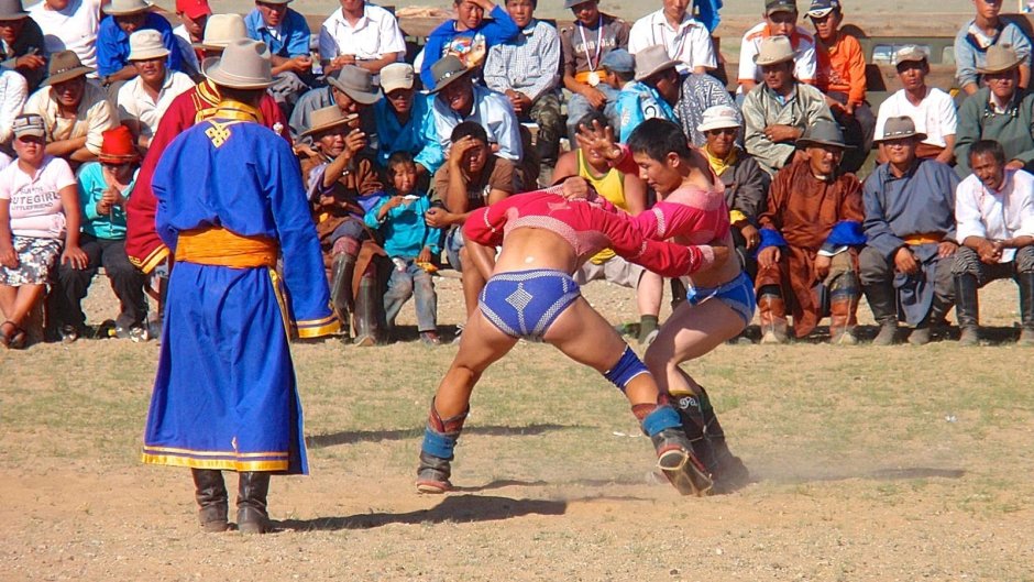 Монголия борьба наадам