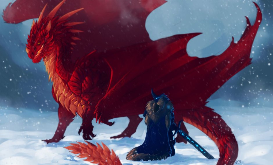 Ice and Fire золотой дракон