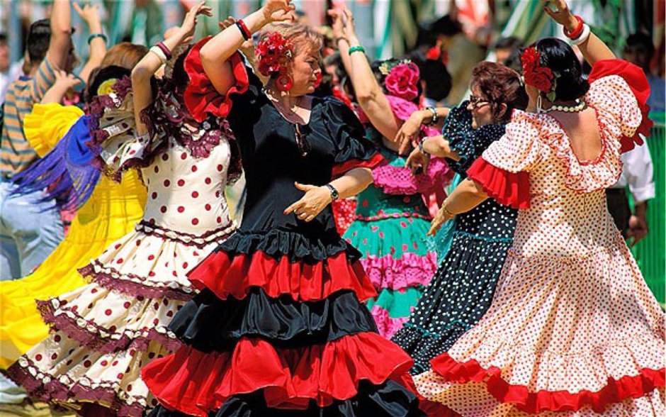 Национальный испанский танец фламенко