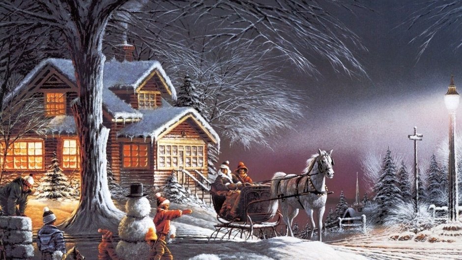 Терри Редлин картины зима