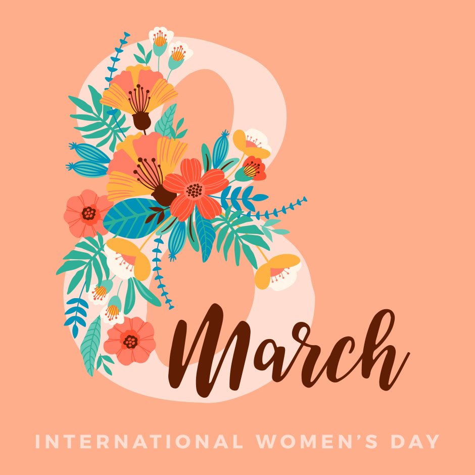 Международный женский день плакат дизайн