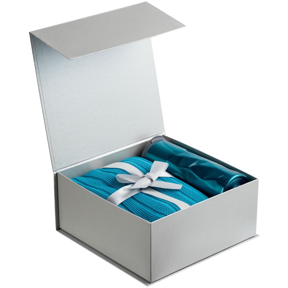 Подарочная коробка голубая
