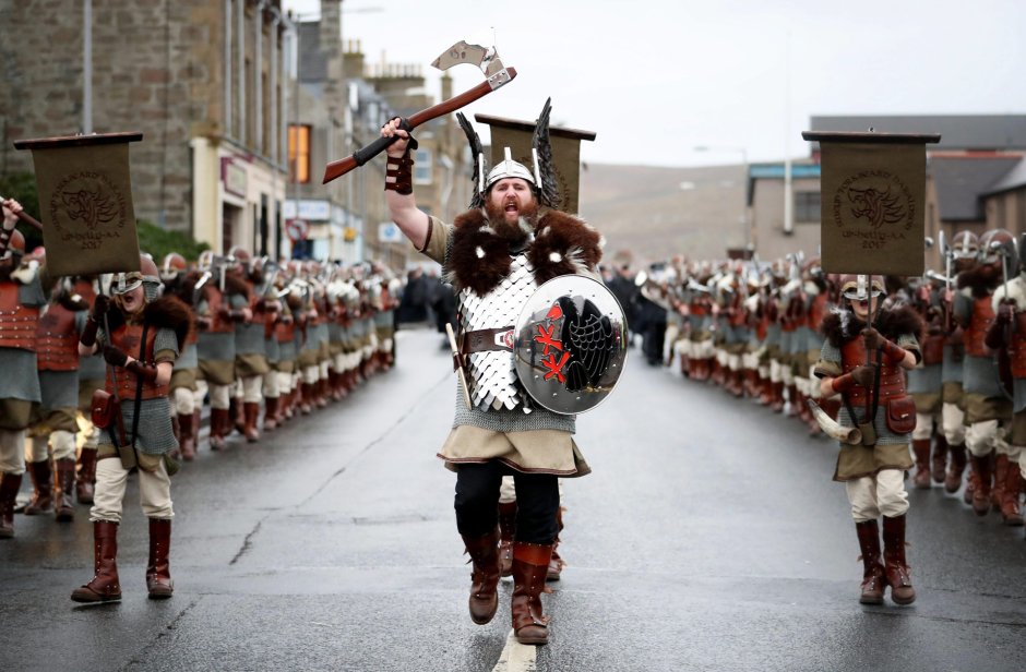 Фестиваль викингов в Шотландии