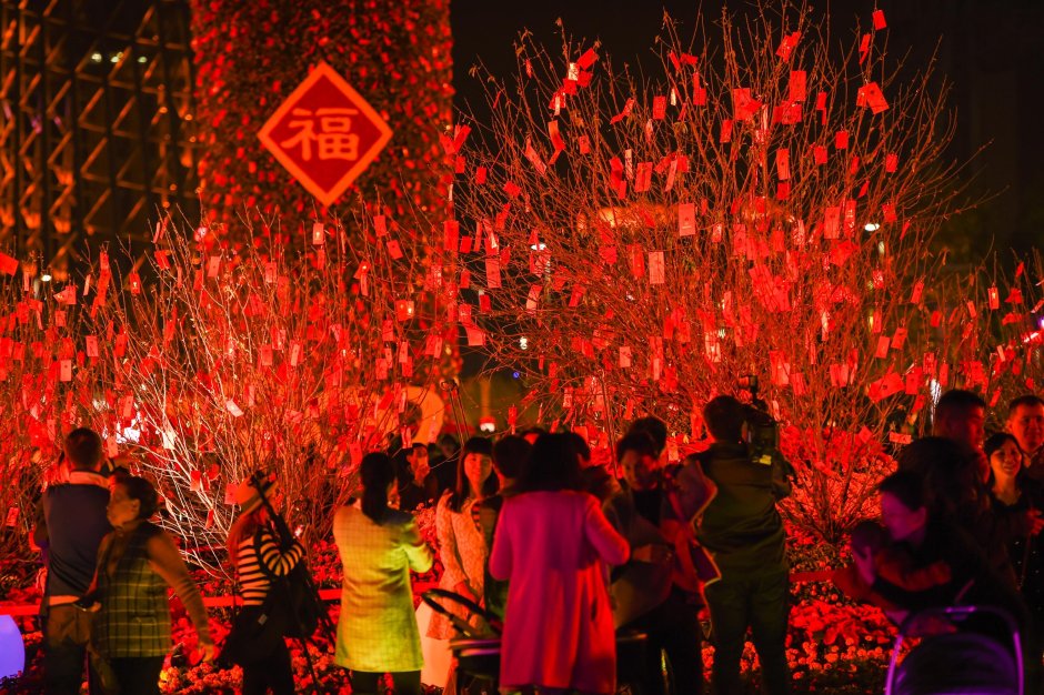 Китайский новый год празднование