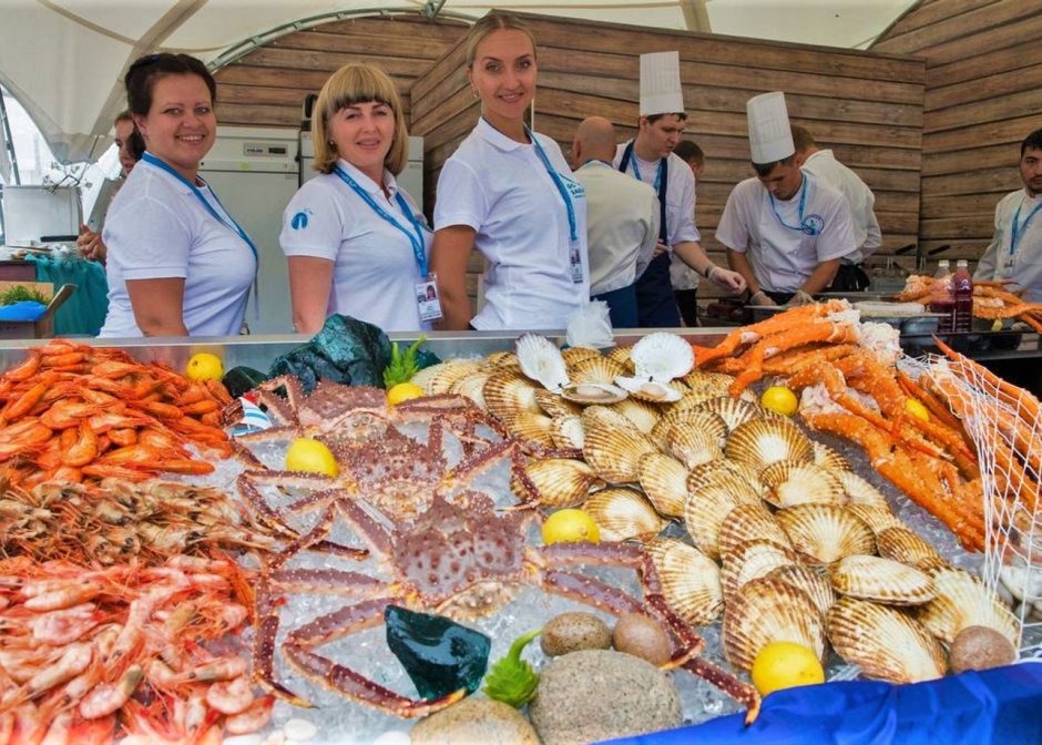 Южно-Сахалинск рынок морепродуктов