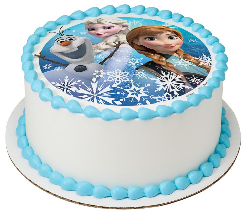 День рождения в стиле Эльза украшения для торта