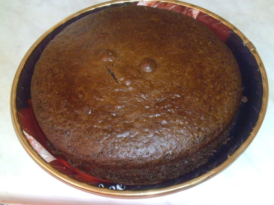 Шоколадный торт на сковороде на кефире