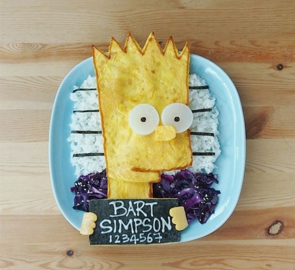 Барт симпсон еда