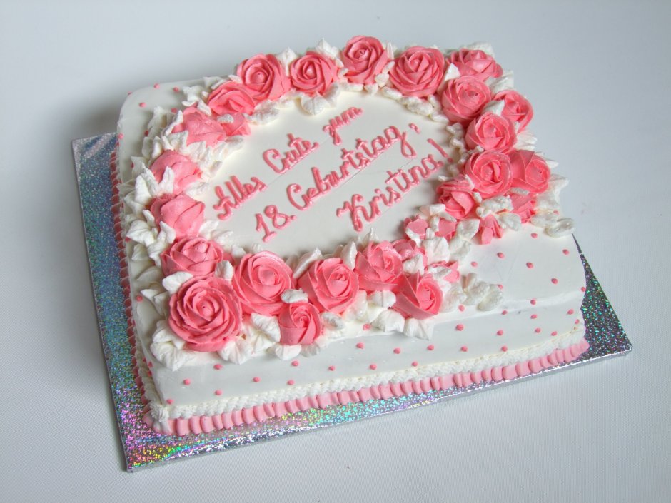 Торт для девочки с надписью