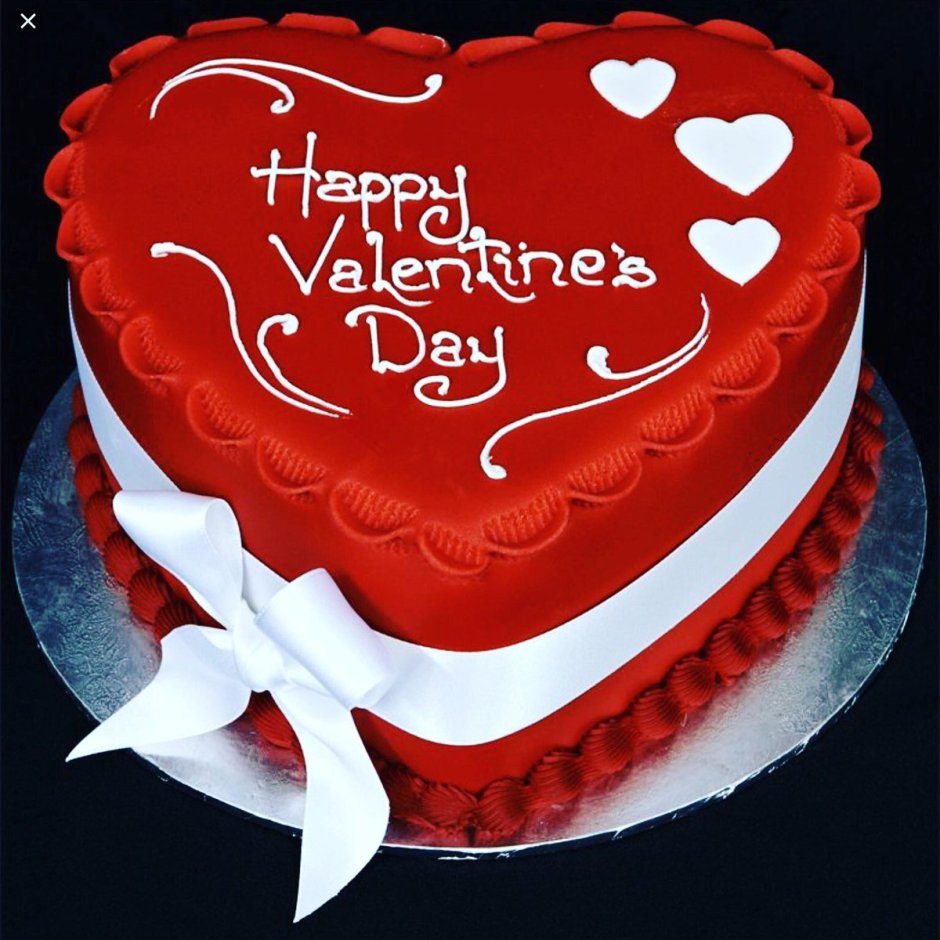 Торт с днем Святого Валентина