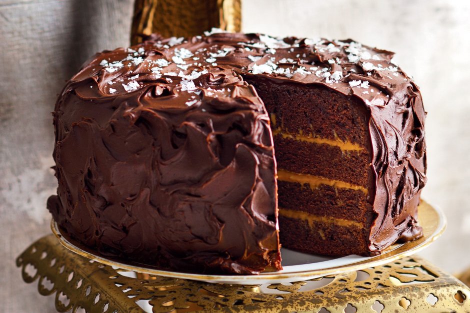 Торт шоколад карамель