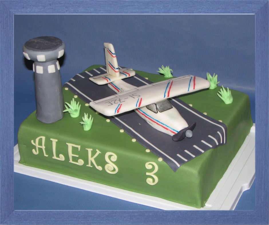Макет торта с самолетом