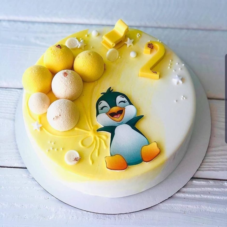 Торт детский Пингвин на торт