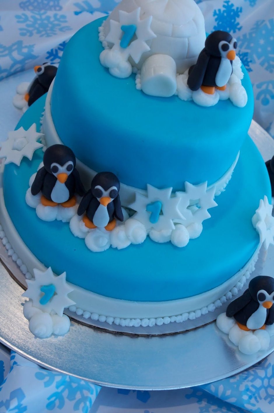Торт с пингвинчиками