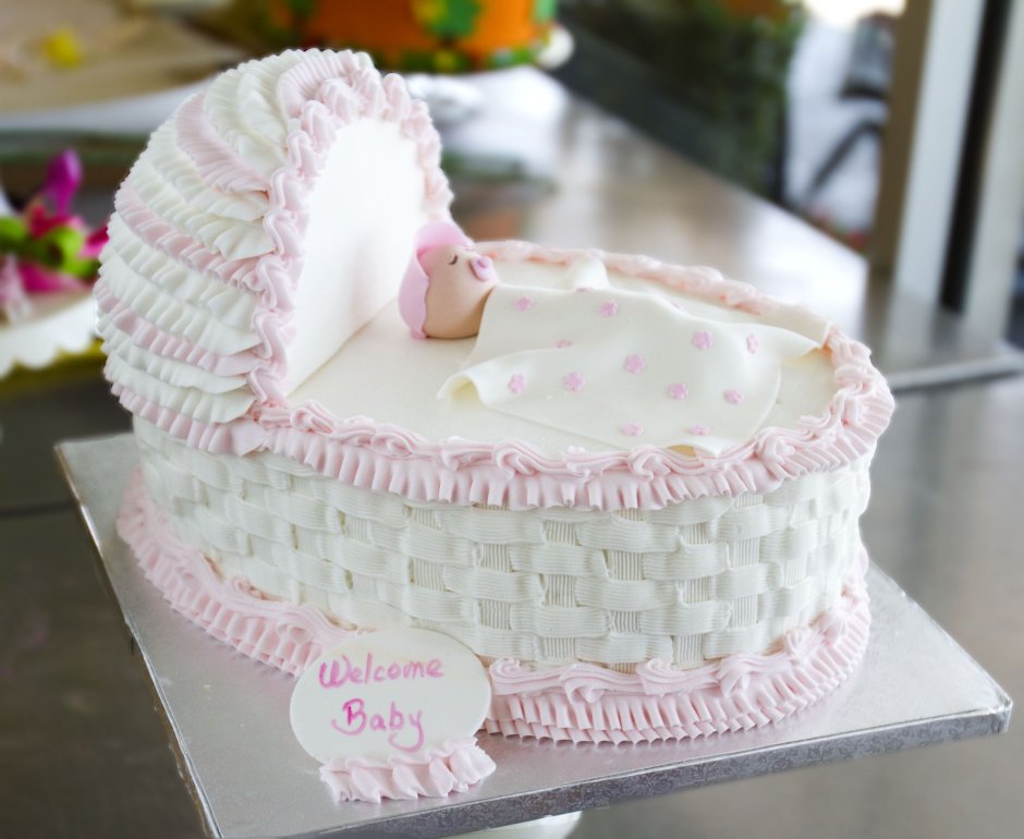 Кремовые торты для новорожденных