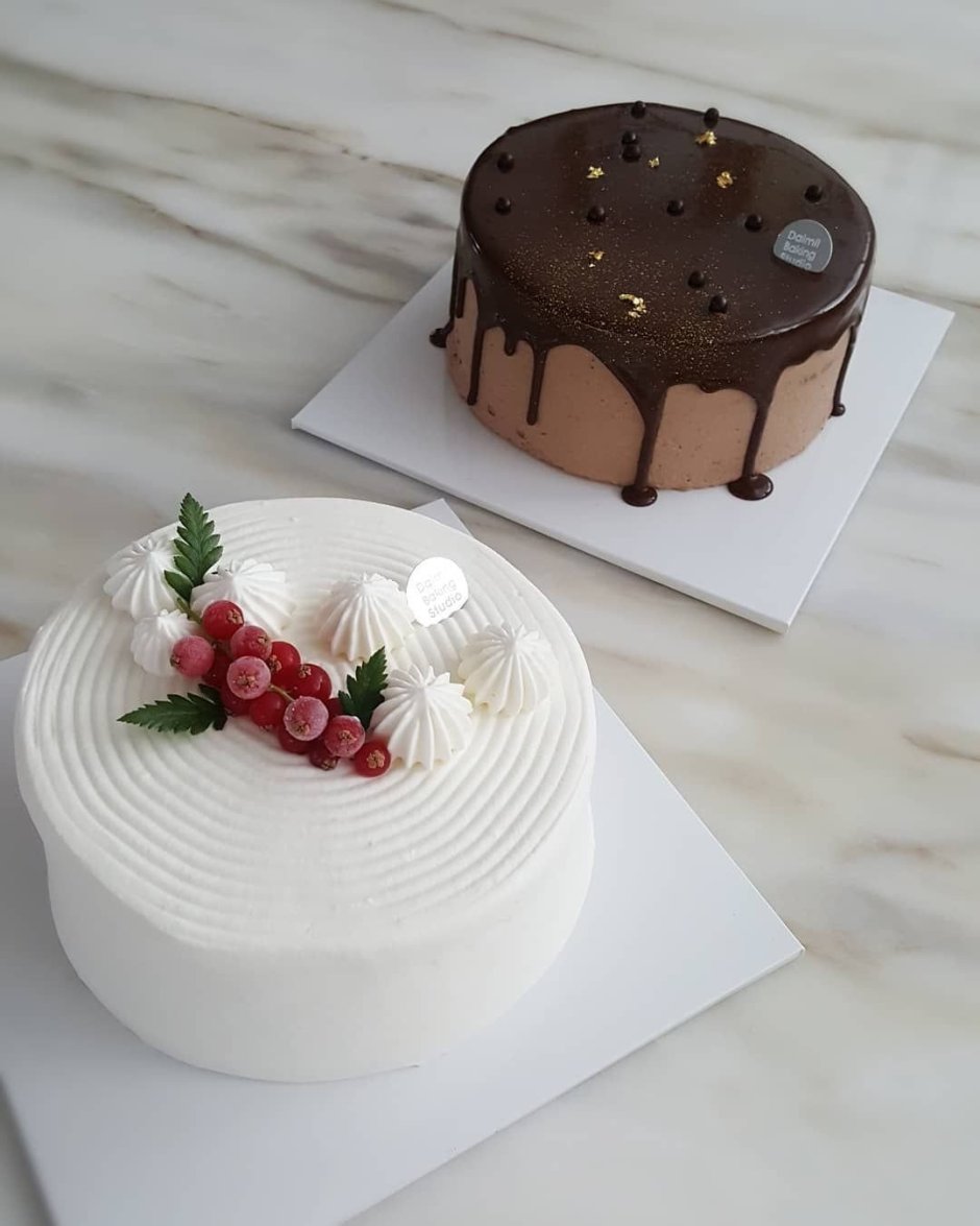 Минималистичный дизайн торта