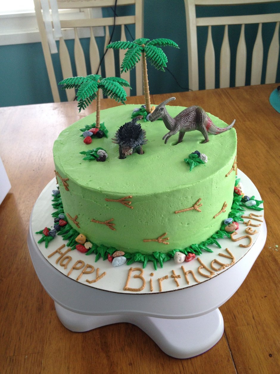 Торт динозавр простой