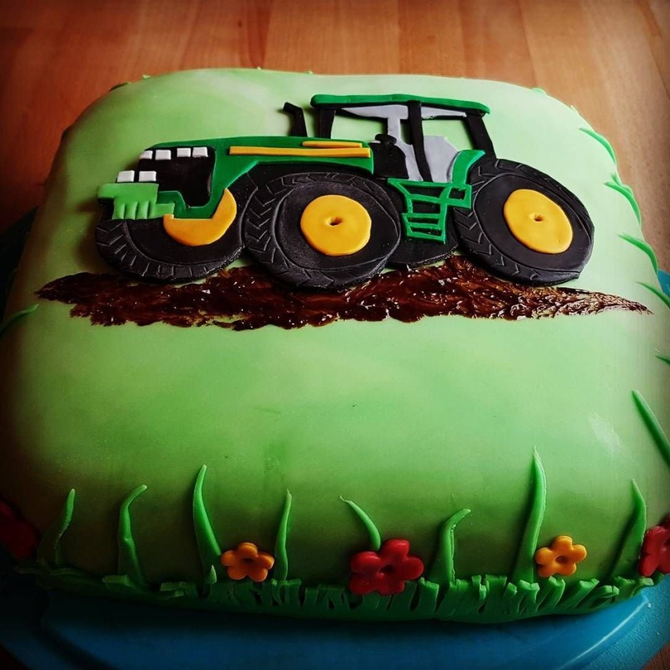 Торт с трактором для мужчины