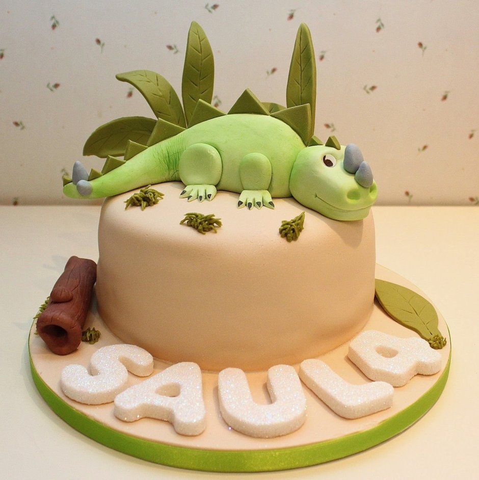 Торт в виде динозавра