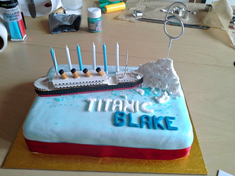 Торт Титаник для ребенка