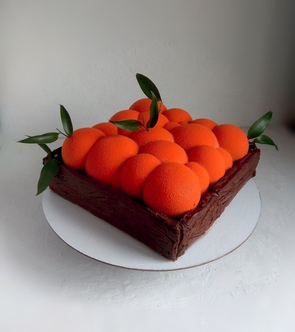 Торт ящик с апельсинами