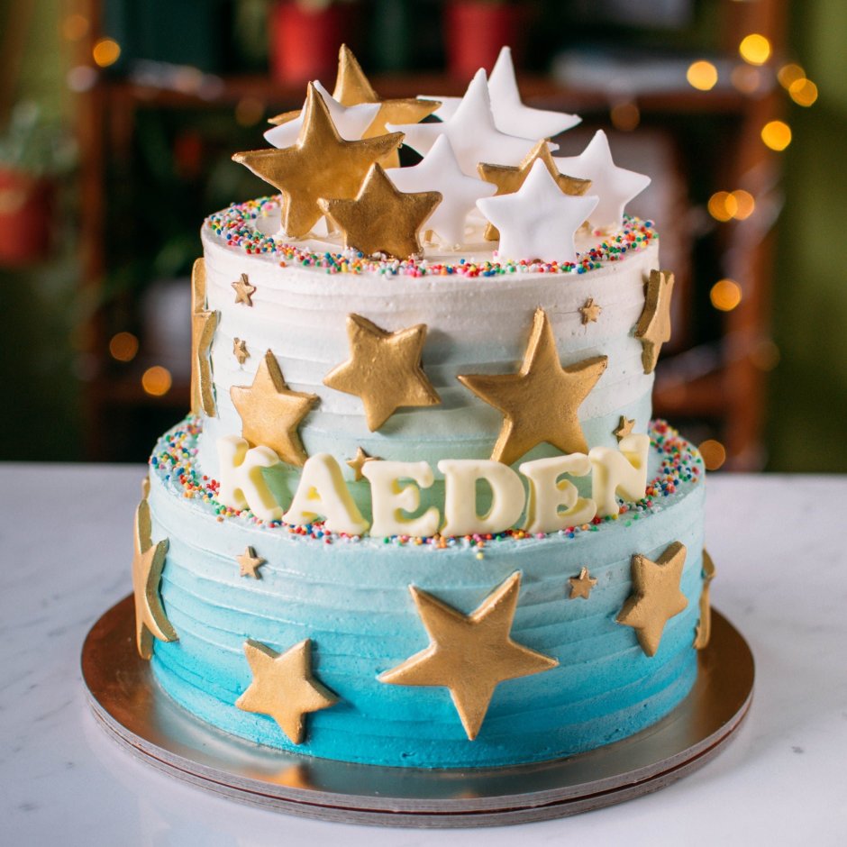 Торт со звездами детский