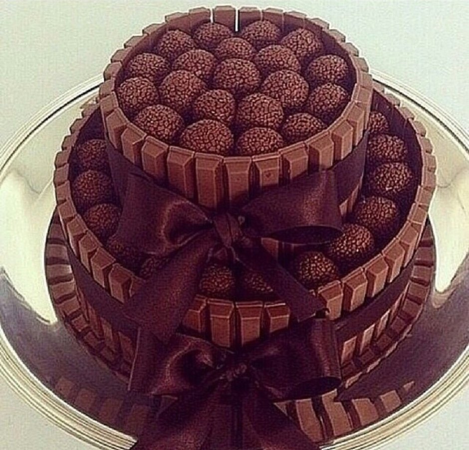 Шоколадный торт на день рождения девочке