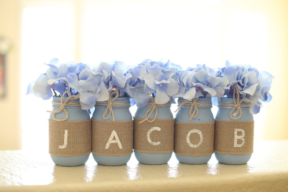 Baby Shower Floral Centerpieces for boy