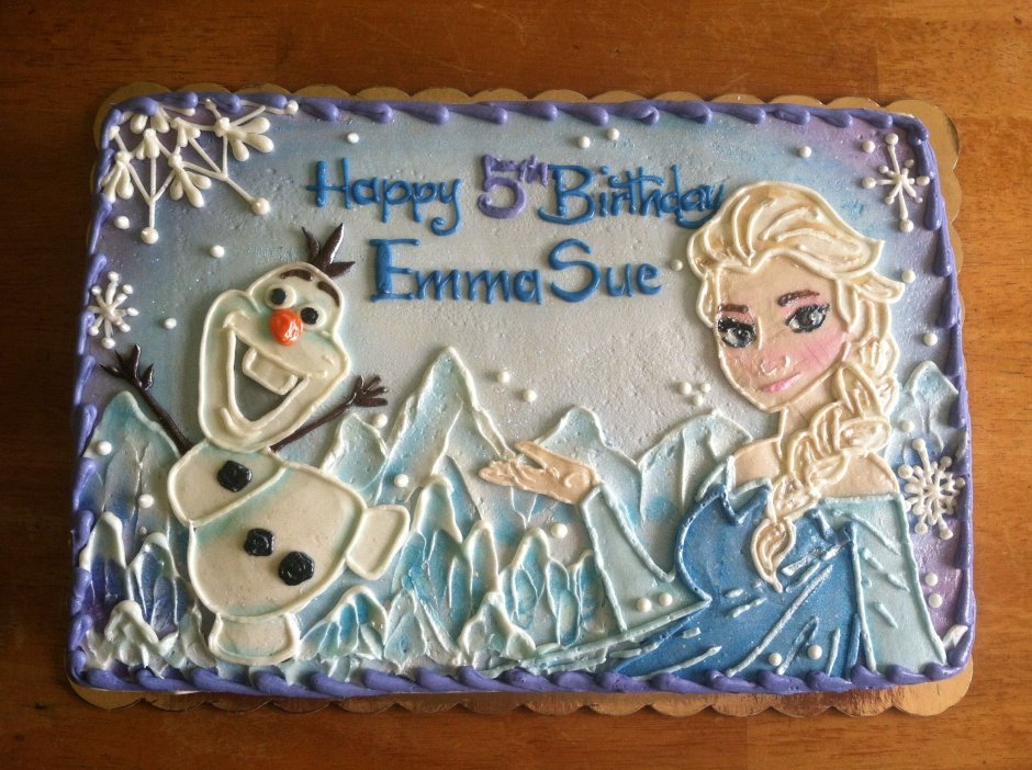 Тортики на день рождения Снежная Королева