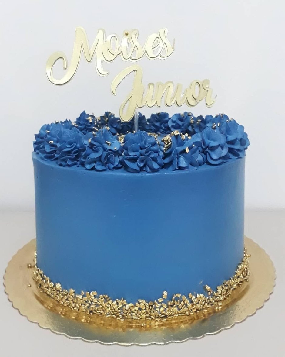 Свадебный торт мраморный голубой