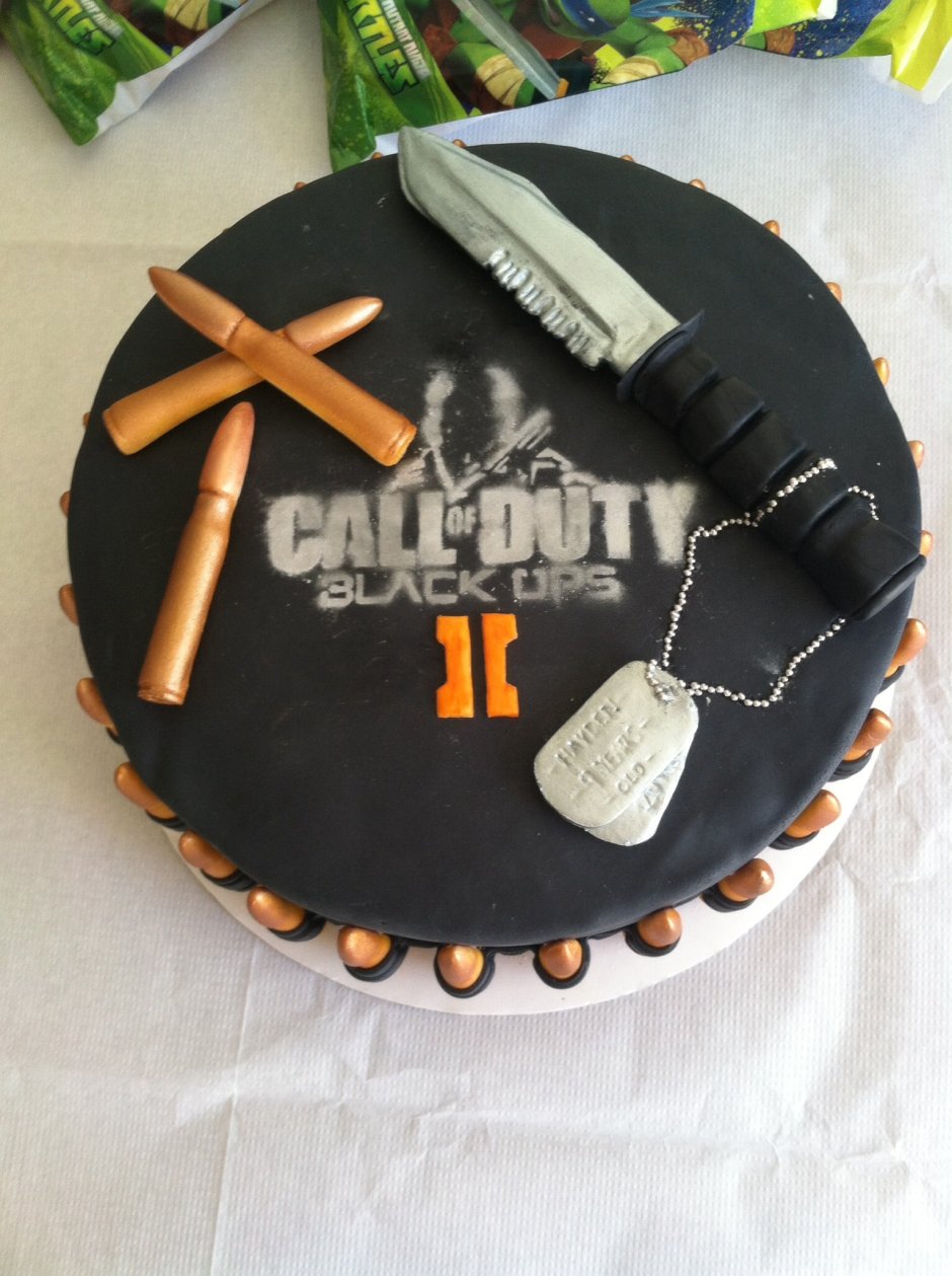 Торт в стиле Call of Duty