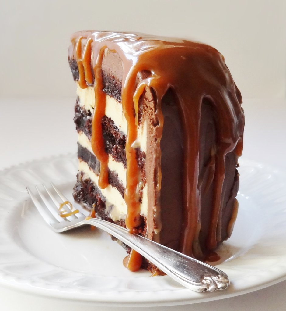 Торт шоколад карамель