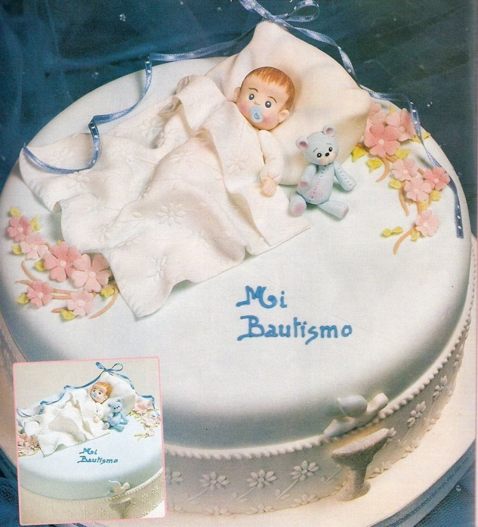 Торт на крещение двойни