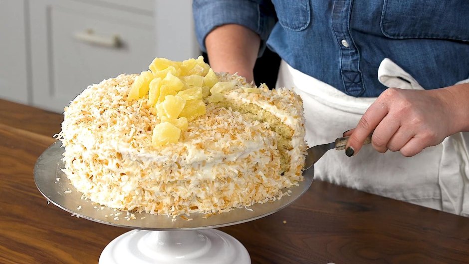 Белый торт с ананасами название
