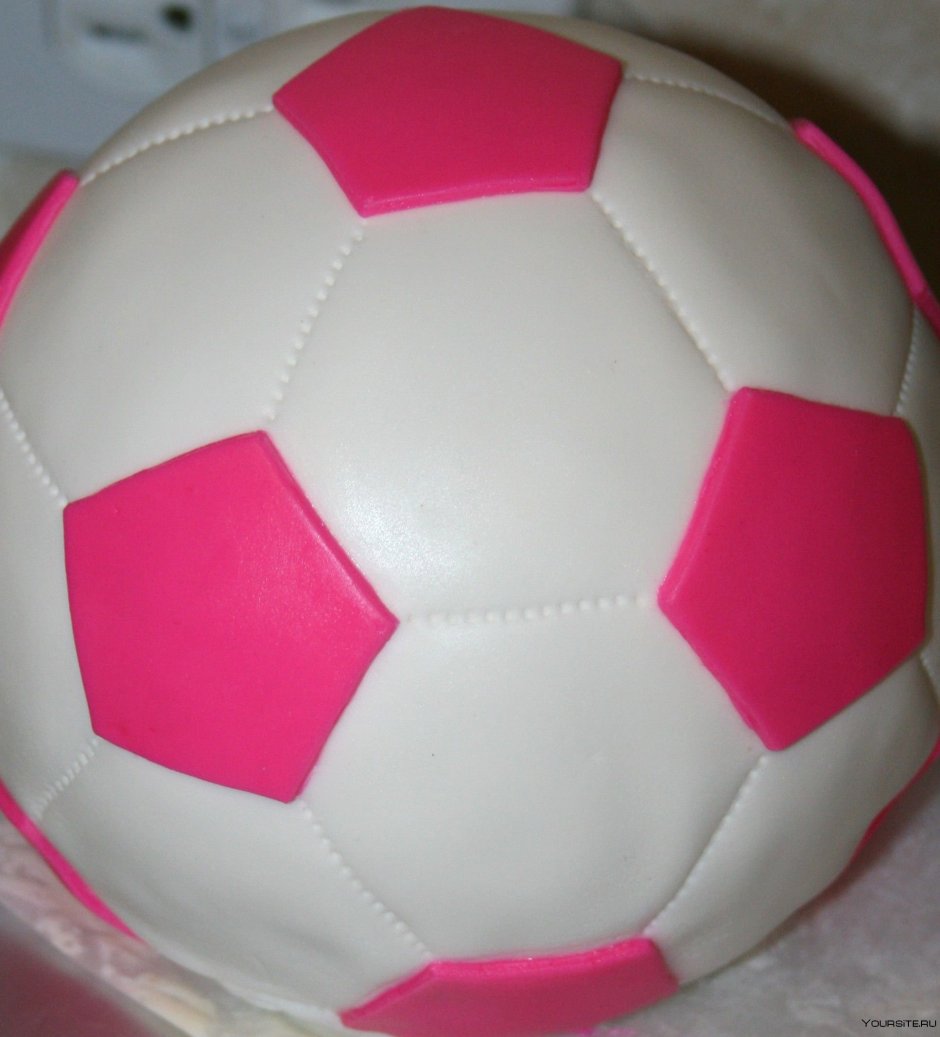 Торт мячик футбольный для девочки