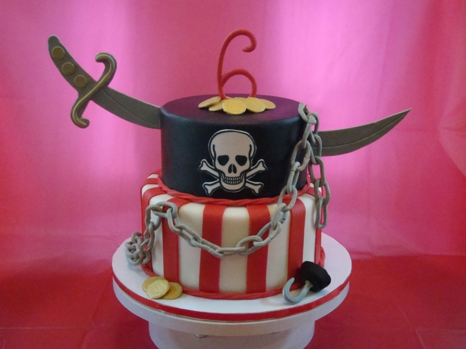 Торт в стиле пираты Карибского моря