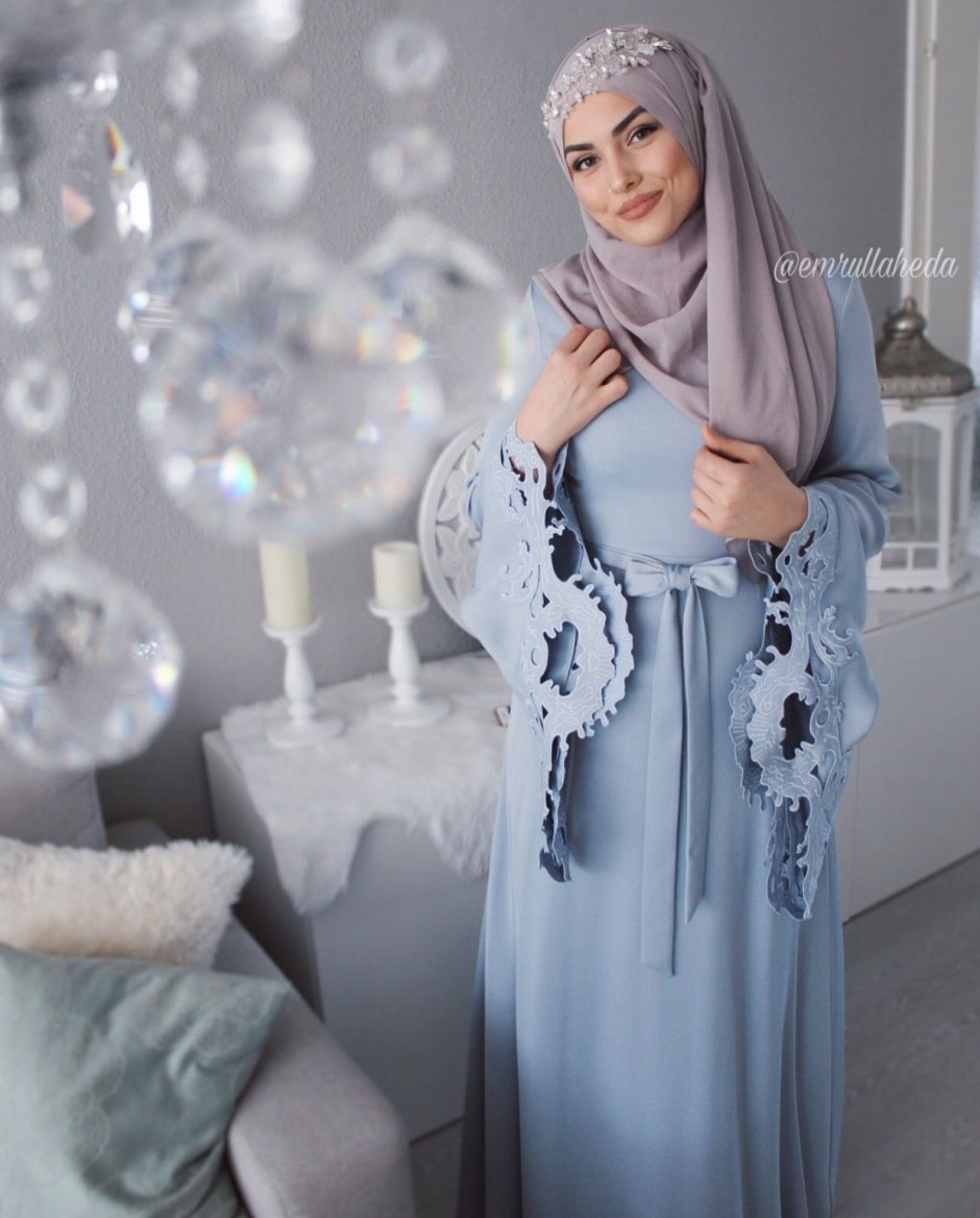Зимние платья для хиджаба