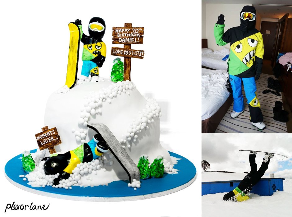 Торт для сноубордистки