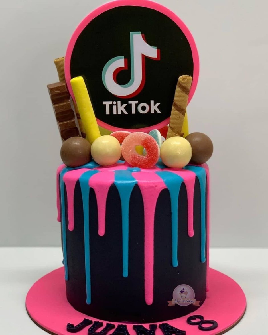 Торт тик ток для девочки 10 лет