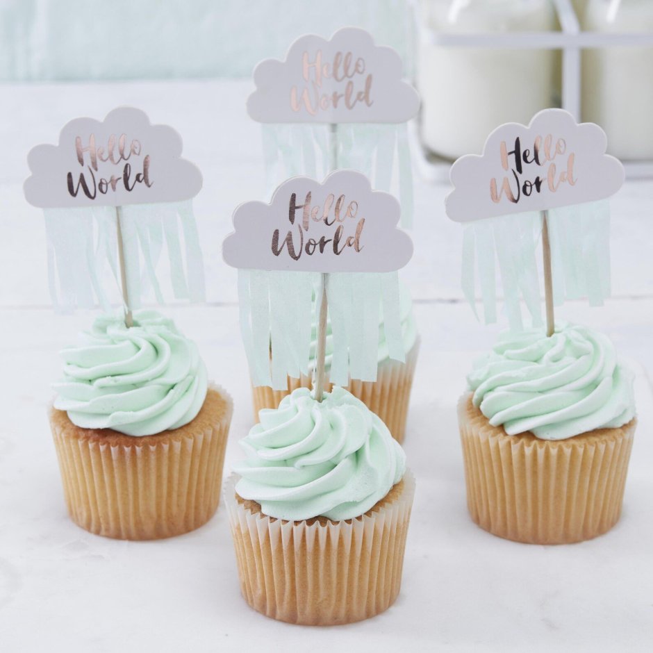 Cupcake Toppers белый