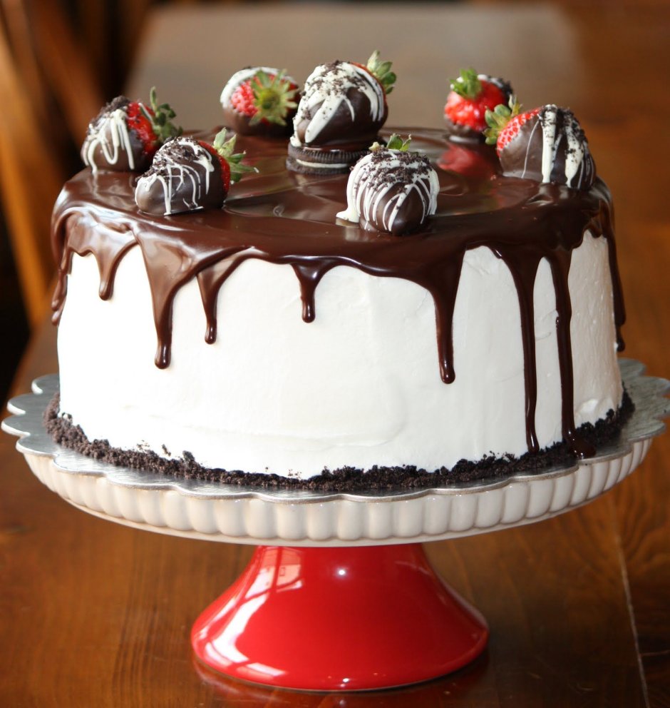 Торт с белым и черным шоколадом