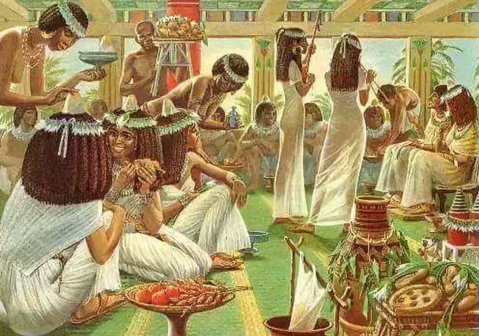 Египтян в древнем Египте пиры