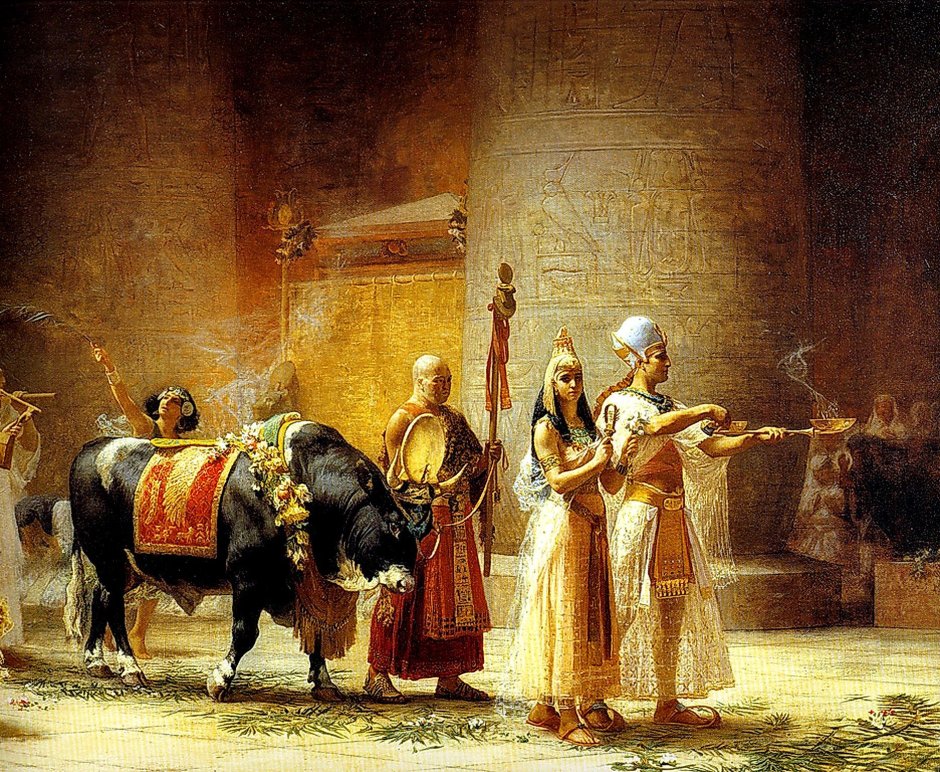 Бриджмен Фредерик картина Египетская процессия