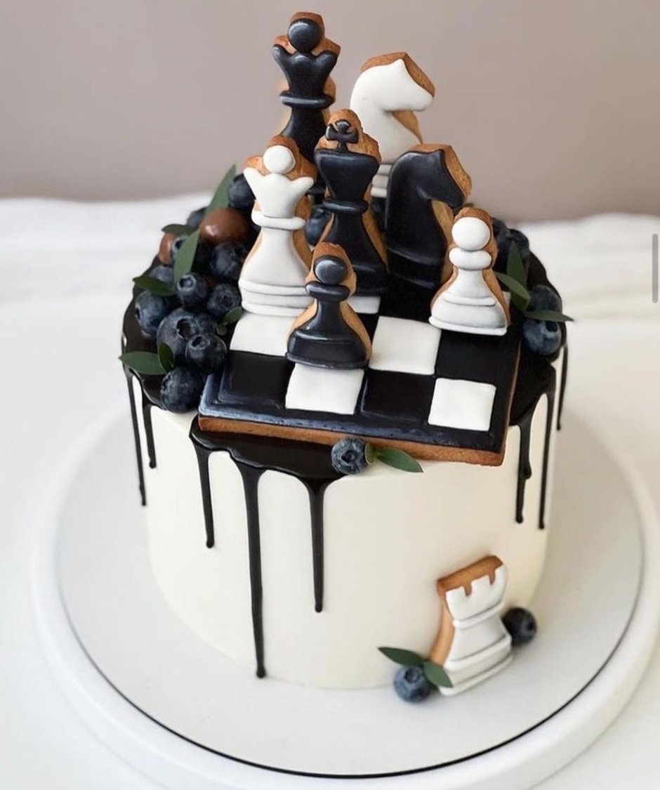Торт для шахматиста без мастики мальчику