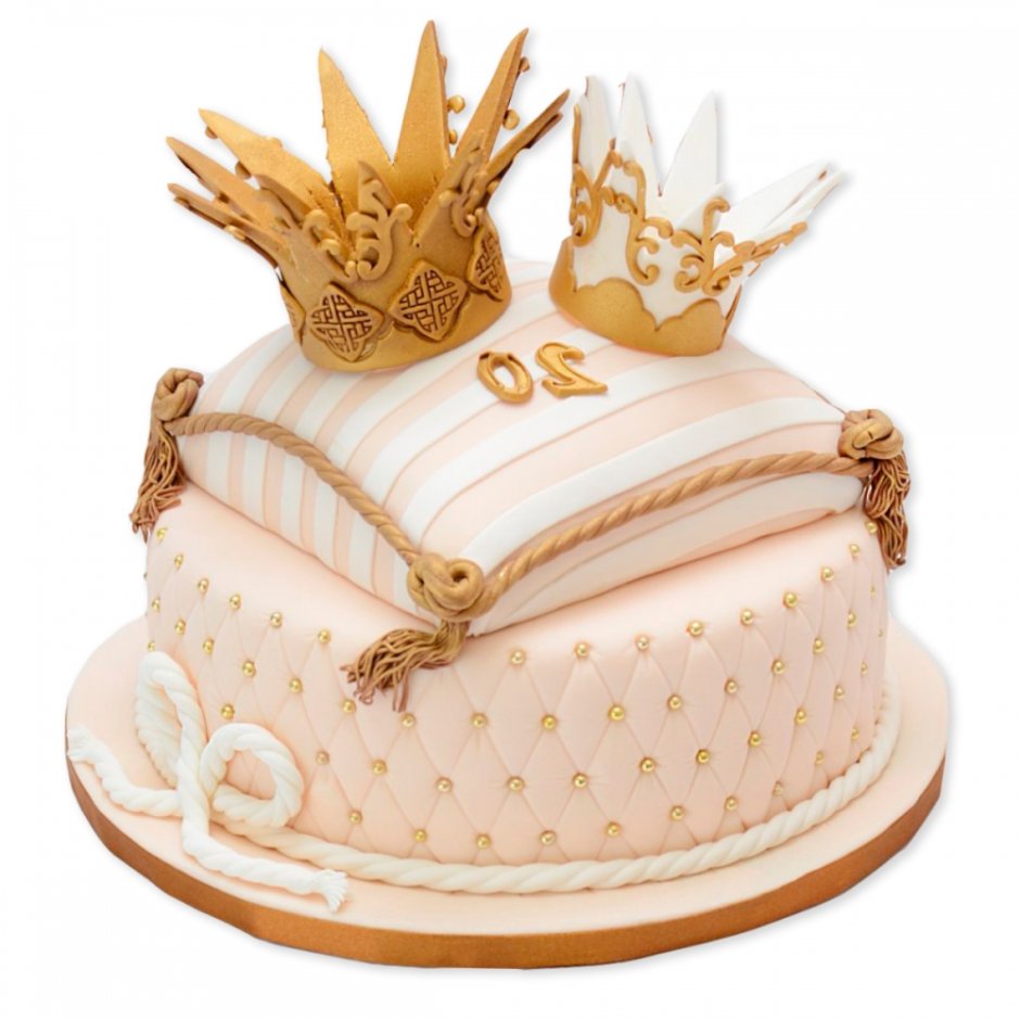 Торт в виде короны для мальчика