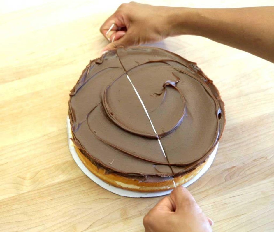 Способы разрезания торта
