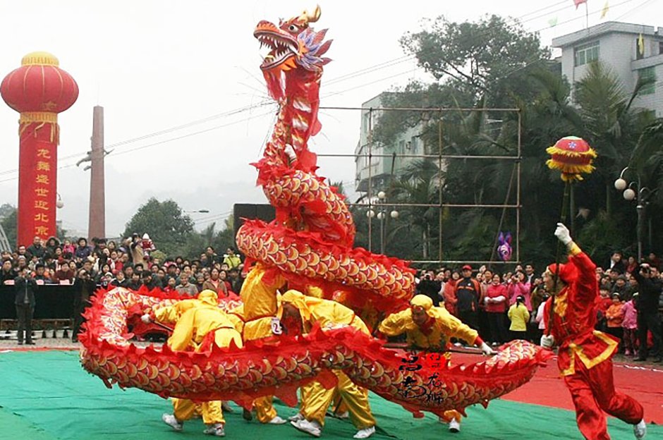 Танец дракона и Льва в Китае
