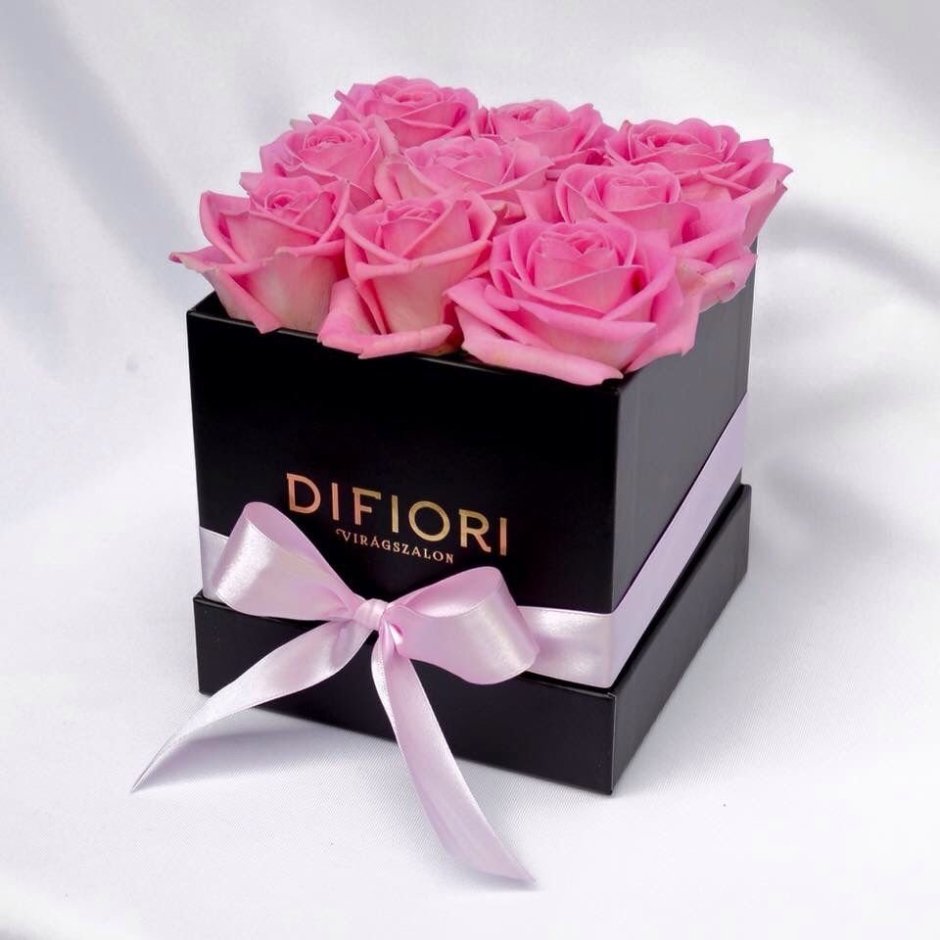 Торт коробочка с цветами