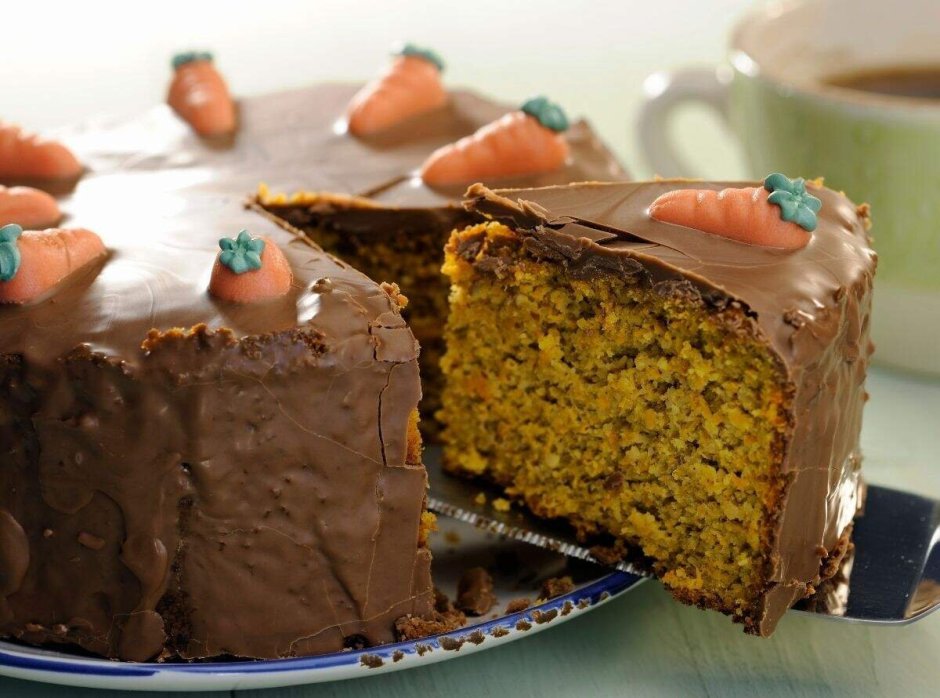 Шоколадный морковный пирог